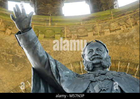 88 mètres de hauteur le Kaiser Wilhelm Denkmal (Empereur) 1892-1896 William monument conçu par Bruno Schmitz et Kaspar von Zumbusch à honneur Wilchelm I, la Banque D'Images