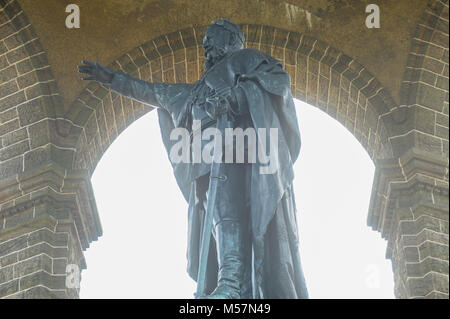 88 mètres de hauteur le Kaiser Wilhelm Denkmal (Empereur) 1892-1896 William monument conçu par Bruno Schmitz et Kaspar von Zumbusch à honneur Wilchelm I, la Banque D'Images