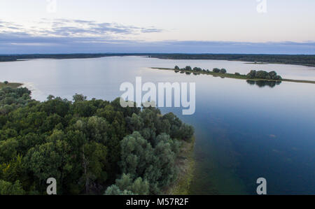 Lac De orient images aériennes d'un lac en France Banque D'Images