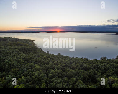 Lac De orient images aériennes d'un lac en France Banque D'Images