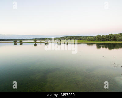 Lac De orient images aériennes d'un lac en France Banque D'Images