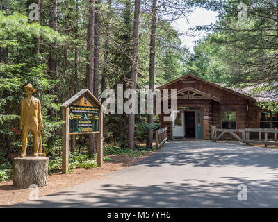 Entrée privée, Musée du, Algonquin Provincial Park, Ontario, Canada. Banque D'Images