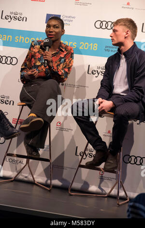 Berlin, Allemagne. Feb 17, 2018. Au cours de la présentation de l'appel de photo Shooting Stars 2018 lors de la 68ème Crédit : Beata Siewicz/Pacific Press/Alamy Live News Banque D'Images