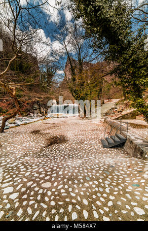 Loytra Pozar Hot Springs, l'une des destination touristique la plus populaire en Grèce Banque D'Images