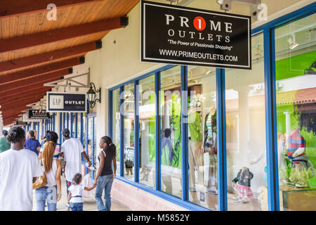 Miami Florida,Florida City,Prime Outlets,shopping shopper shoppers magasins marché marchés achats vente, magasin de détail magasins d'affaires b Banque D'Images