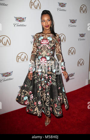 29e assemblée annuelle, tenue producteurs Guild Awards au Beverly Hilton Hotel à Beverly Hills, Californie. Avec : Kerry Washington où : Los Angeles, California, United States Quand : 20 Jan 2018 Credit : FayesVision/WENN.com Banque D'Images