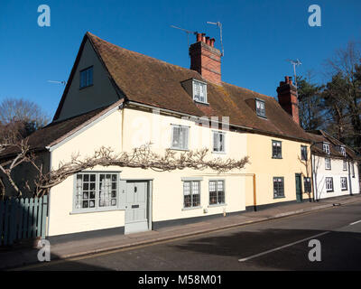 Vieille maison en pays rétro unique sur route pas de gens riches ; Essex ; Angleterre ; uk Banque D'Images