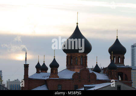 Kazan, Russie, 19 novembre 2016, Église orthodoxe des vieux croyants ' jour froid en hiver Banque D'Images