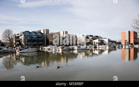 Rivière Witham dans Lincoln Banque D'Images