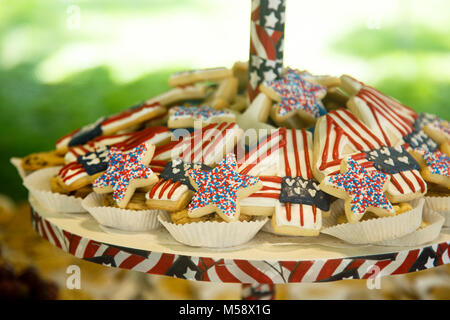 Cookies festifs du 4 juillet Banque D'Images