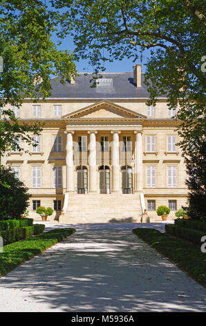 Château Margaux est un célèbre domaine viticole du vin de Bordeaux. vignoble français. Banque D'Images