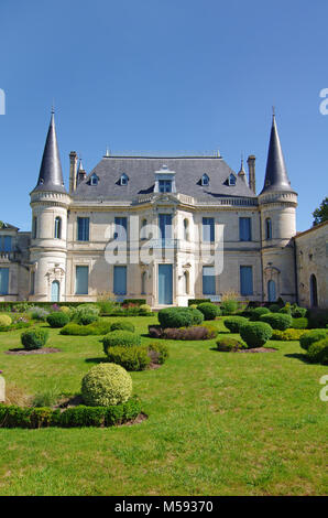 Château Palmer est un célèbre domaine viticole du vin de Bordeaux., Arcachon, France, vigne Banque D'Images