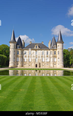 Château Pichon longeville, fameux vin Château en Médoc vignobles français, l'aera Banque D'Images