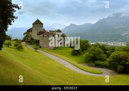 Vaduz, Liechtenstein. Ce château est le palais et la résidence officielle du Prince de Liechtenstein Banque D'Images