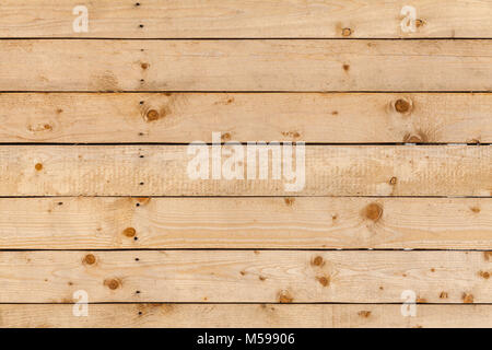 Mur non colorés faits de planches de bois de pin, la texture de fond photo Banque D'Images