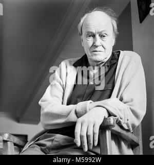 Roald Dahl, 13 septembre 1916 - 23 novembre 1990, auteur de livres et d'histoires pour enfants. photo d'archives, a faite le 18 septembre 1989 à son domicile, England, UK Banque D'Images