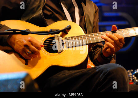 NIS - 15 août : Vlatko Stefanovski célèbre guitariste macédonien jouant sur Nisville jazz festival, le 15 août 2014 à Nis, Serbie Banque D'Images