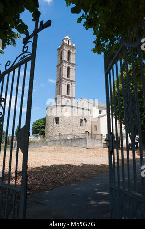 Église de San-Nicolao, Corse, France Banque D'Images