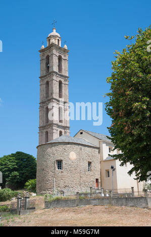 Église de San-Nicolao, Corse, France Banque D'Images