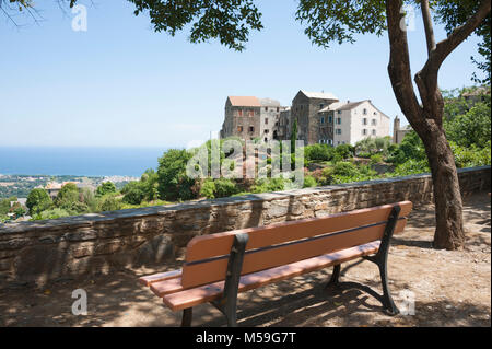 Le hameau d'Regnica, San-Nicolao, Corse, France Banque D'Images