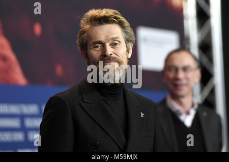 Berlin, Allemagne. Feb 20, 2018. Willem Dafoe au cours de la conférence de presse de l'Ours d'or d'honneur à la 68e Festival International du Film de Berlin/Berlinale 2018 à l'hôtel Grand Hyatt le 20 février 2018 à Berlin, Allemagne. | Verwendung weltweit : dpa Crédit photo alliance/Alamy Live News Banque D'Images