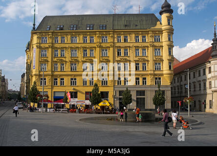 Namesti Svobody (place de la liberté), place principale de Brno, République Tchèque Banque D'Images