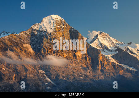 Eiger, Jungfrau und Berner Oberland, Schweiz, Banque D'Images