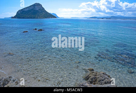 La Sardaigne, Italie : une plage dans le Golfo di Marinella près de Golfo Aranci Banque D'Images
