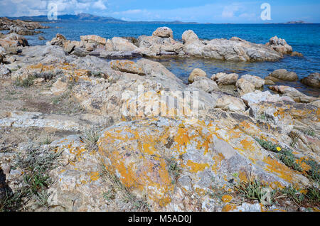 La Sardaigne, Italie : une plage dans le Golfo di Marinella près de Golfo Aranci Banque D'Images