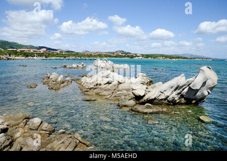 La Sardaigne, Italie : une plage dans le Golfo di Marinella près de Golfo Aranci Banque D'Images