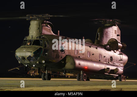 Boeing Vertol CH-47, Chinook Helicopter, RAF Odiham, Banque D'Images