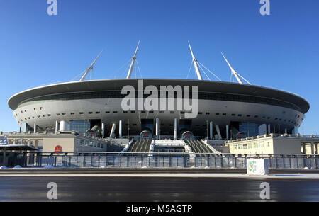 Une vue générale de la Krestovsky, stade de Zenit Saint-Pétersbourg Banque D'Images