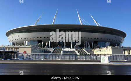 Une vue générale de la Krestovsky, stade de Zenit Saint-Pétersbourg Banque D'Images