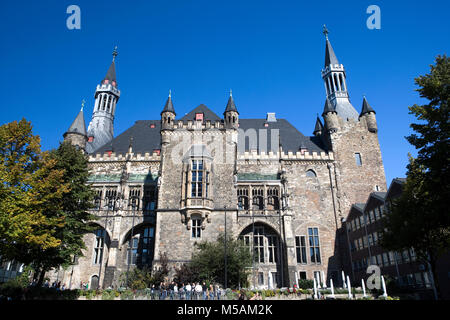 L'Hôtel de Ville d'Aachen, Aix-la-Chapelle ou Aix-la-Chapelle, Rhénanie du Nord-Westphalie, Allemagne Banque D'Images