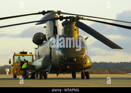 Boeing Vertol CH-47, Chinook Helicopter, RAF Odiham, Banque D'Images