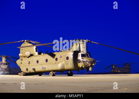 Boeing Vertol CH-47, Chinook Helicopter, RAF Odiham, Banque D'Images