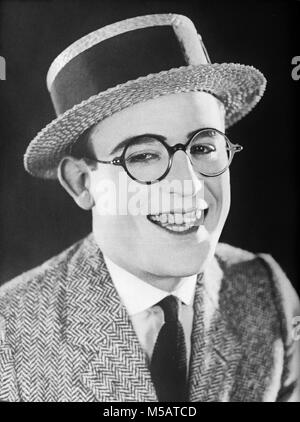 Harold Lloyd, Harold Clayton Lloyd, (1893 - 1971) American acteur, comédien et acteur cascadeur qui est surtout connu pour ses comédies silencieuses Banque D'Images