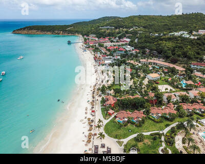 Dickenson Bay Beach, Antigua Banque D'Images