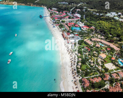 Dickenson Bay Beach, Antigua Banque D'Images