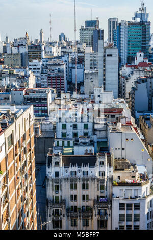 Buenos Aires Argentina,Monserrat,ville horizon,bâtiments,gratte-ciel,toits,vue de Sheraton Libertador Hotel,ARG171125356 Banque D'Images