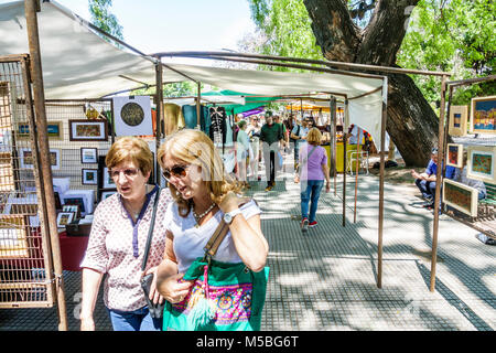 Buenos Aires Argentina,Recoleta,Craft Fair Plaza Francia Feria Artesanal Plaza Francia,vendeurs,stalles stands marché achat,marché,shopping Banque D'Images