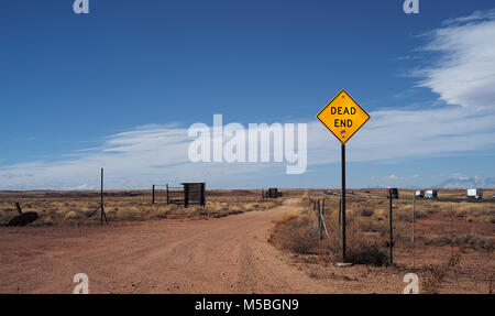 Les villes abandonnées le long de la route de l'Arizona 40 & 66 Banque D'Images