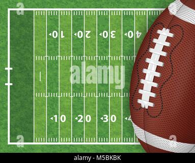 American Football Field Illustration de Vecteur