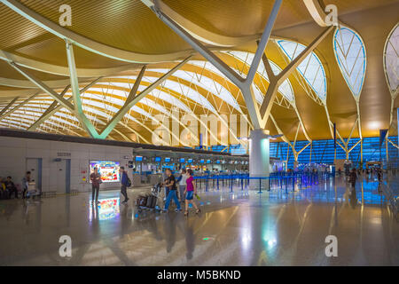 La Chine, la ville de Shanghai, l'Aéroport International de Pudong Banque D'Images