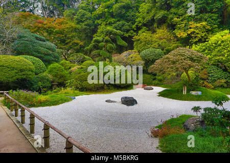 Japon, Kamakura, Ville Hokoku-ji, jardin Banque D'Images
