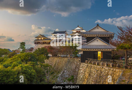 Le Japon, l'île de Shikoku, Matsuyama City, Matsuyama Castle Banque D'Images