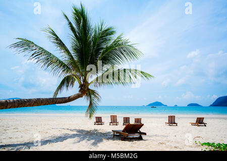 Une plage de Hai, l'île de Con Dao, Vung Tau, Vietnam Banque D'Images