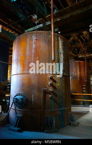 Kennecott Copper Mill. Une mine abandonnée dans le parc national Wrangell St Ellias, Alaska Banque D'Images