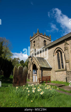 St James' Church à Taxal près de Whaley Bridge, Derbyshire, Angleterre. Banque D'Images