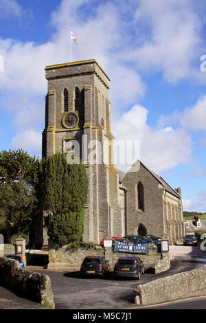 L'église Holy Trinity à Salcombe, Devon, Angleterre Banque D'Images